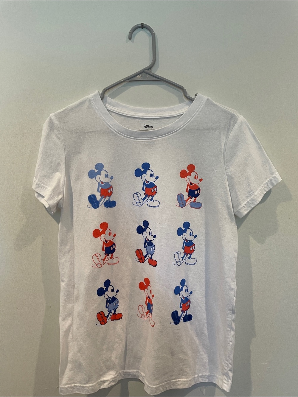 Women's White Mickey Mouse Graphic Tee